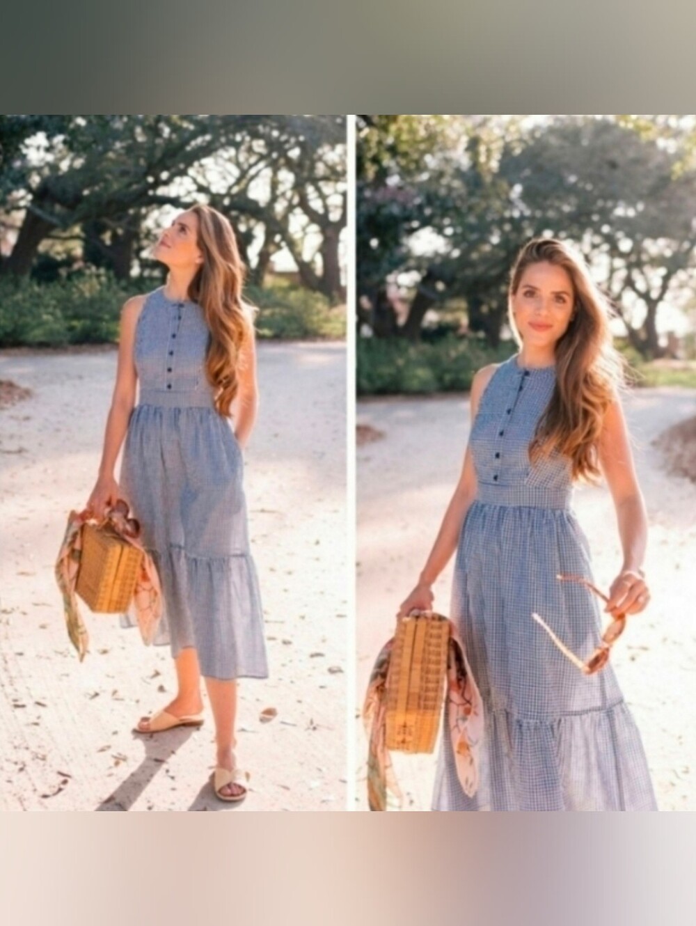 Gal meets Glam Ardith gingham dress